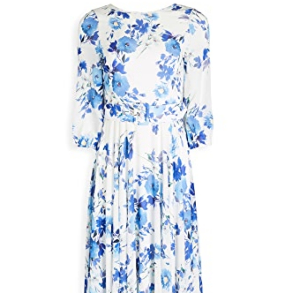 NWT Yumi Kim Hudson Maxi Dress Bluebird Ivory